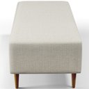 Ver imagem 2 de Kit 02 Puffs Bali W01 Pés Palito 120x50 Cm Linho Champagne