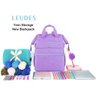 Leudes Mochila Organizadora com Carregamento Usb Roxo/g - 4