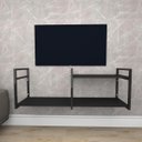 Ver imagem 1 de Rack Estilo Industrial Aço Cor Preto Prateleiras 30cm Cor Preto Modelo Ind07Prk