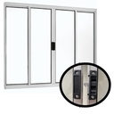 Ver imagem 3 de Janela de Alumínio Abertura Central 4 Folhas sem Grade 120x120cm Branco Allo Esquadrias