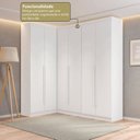Ver imagem 5 de Guarda- Roupa Modulado Roupeiro de Canto L 6 Portas 6 Gavetas Versatille Yescasa