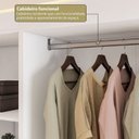 Ver mais imagens de Guarda- Roupa Modulado Roupeiro de Canto L 6 Portas 6 Gavetas Versatille Yescasa