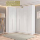Ver imagem 5 de Guarda- Roupa Modulado Roupeiro de Canto L 6 Portas 6 Gavetas Versatille Yescasa
