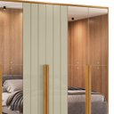 Ver imagem 7 de Guarda Roupa Casal 278cm 6 Portas 8 Espelhos Zac Opala/cumaru Z10 - Mpozenato