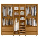 Ver imagem 5 de Guarda Roupa Casal 278cm 6 Portas 8 Espelhos Zac Opala/cumaru Z10 - Mpozenato