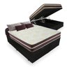 Cama Box Baú Queen + Colchão de Molas Ensacadas Classic Brow Firme para 120 Kilos - 1