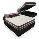 Ver imagem 1 de Cama Box Baú Queen + Colchão de Molas Ensacadas Classic Brow Firme para 120 Kilos