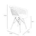 Ver imagem 6 de Kit 4 Cadeiras Web Black Base Preta Polipropileno