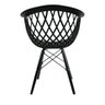 Kit 4 Cadeiras Web Black Base Preta Polipropileno - 3