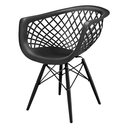 Ver imagem 7 de Kit 4 Cadeiras Web Polipropileno: Design Moderno para Sala, Varanda e Área Externa
