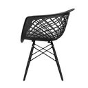 Ver imagem 5 de Kit 4 Cadeiras Web Polipropileno: Design Moderno para Sala, Varanda e Área Externa