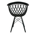 Ver imagem 3 de Kit 4 Cadeiras Web Polipropileno: Design Moderno para Sala, Varanda e Área Externa