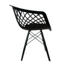 Ver imagem 4 de Kit 4 Cadeiras Web Polipropileno: Design Moderno para Sala, Varanda e Área Externa