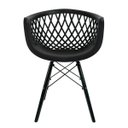 Ver imagem 2 de Kit 4 Cadeiras Web Black Base Preta Polipropileno