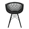 Kit 4 Cadeiras Web Black Base Preta Polipropileno - 2