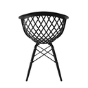 Ver imagem 4 de Kit 4 Cadeiras Web Polipropileno: Design Moderno para Sala, Varanda e Área Externa