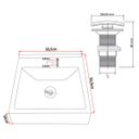 Ver imagem 3 de Kit Cuba Quadrada Sobrepor com Valvula Click