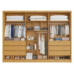 Guarda Roupa Valência 6 Portas 6 Gavetas Mdf - Mademarcs - 3