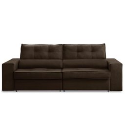 Sofá Retrátil e Reclinável 3 Lugares 2,30m com Molas Mirela Suede Adonai Estofados - 4