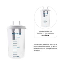 Aspirador de Fluídos e Secreções 16 L Aspiramed Dellamed - 2