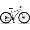 Bicicleta Aro 29 Dropp Sport Aço 21v Freio a Disco Garfo Rígido - Branco e Preto - 19 - 1