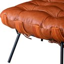 Ver imagem 3 de Puff Decorativo Laura 65cm Couro Caramelo - Sallar Home