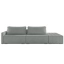 Ver mais imagens de Sofá Ilha Modular com Puff para Sala Living 252cm Georgia K04 Bouclê Cinza - Mpozenato