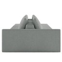 Ver imagem 3 de Sofá Ilha Modular com Puff para Sala Living 252cm Georgia K04 Bouclê Cinza - Mpozenato