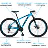 Bicicleta Aro 29 Spaceline Orion Aluminum 21v Freio a Disco - Azul Claro e Preto - 15 - 3