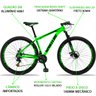 Bicicleta Aro 29 Spaceline Orion Aluminum 21v Freio a Disco - Verde e Preto - 19 - 3