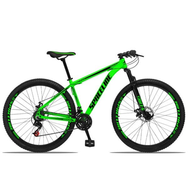Bicicleta Aro 29 Spaceline Orion Aluminum 21v Freio a Disco - Verde e Preto - 19 - 1