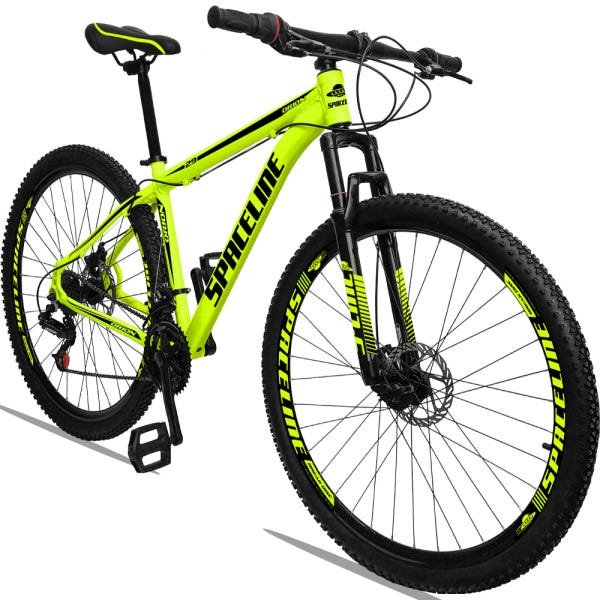 Bicicleta Aro 29 Spaceline Orion Aluminum 21v Freio a Disco - Amarelo e Preto - 15 - 2