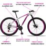 Bicicleta Aro 29 Dropp Aluminum 21v Freio a Disco - Branco e Rosa - 21 - 3