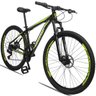 Bicicleta Aro 29 Dropp Aluminum 21v Freio a Disco - Preto e Amarelo - 17 - 2