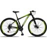 Bicicleta Aro 29 Dropp Aluminum 21v Freio a Disco - Preto e Amarelo - 17 - 1