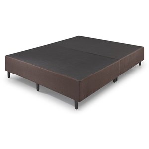 Base Box Queen Size Bipartido 158x198cm Estrutura Madeira Eucalipto Reforçada Suporte 150kg/m²