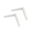 Ver imagem 1 de Suporte Mão Francesa Dobrável 30 cm Reforçado Branco 1 Unidade