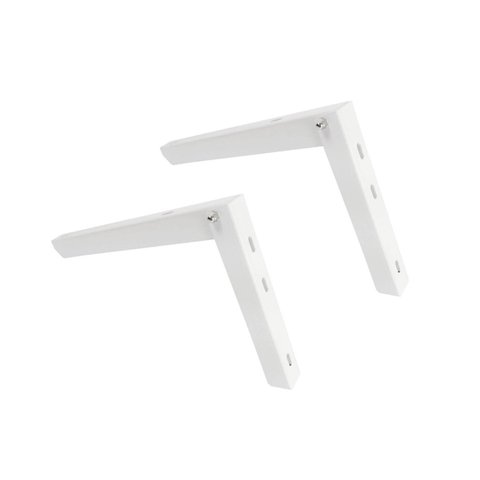 Suporte Mão Francesa Dobrável 30 cm Reforçado Branco 1 Unidade