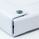 Ver imagem 3 de Suporte Mão Francesa Dobrável 30 cm Reforçado Branco 1 Unidade