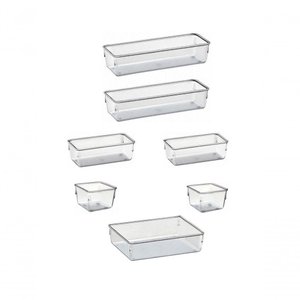 7 Organizadores Multiuso Modular Acrilico Gaveta, Maquiagem