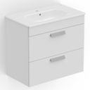 Ver imagem 2 de Gabinete para Banheiro 80x45cm com Lavatório 2 Gavetas Debba Branco