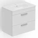 Ver imagem 2 de Gabinete para Banheiro 80x45cm com Lavatório 2 Gavetas Debba Branco