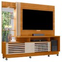Ver imagem 1 de Estante Home Theater Frizz Plus com Rodízios Cinamomo Off White - Madetec