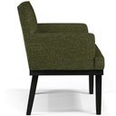 Ver imagem 6 de Kit 02 Poltronas Decorativas para Sala de Estar Base Preto Beatriz W01 Linho Verde - Lyam Decor 