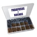 Ver imagem 2 de Estojo Caixa Kit 1000 peças Parafuso Parafusos Chipboard Philips + Buchas Maleta Organizadora