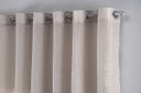 Ver imagem 2 de Cortina Linho de Gaze Bege 280x230cm para Varão