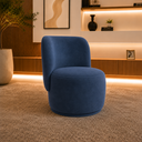 Ver imagem 1 de Poltrona Decorativa Bia Orgânica Suede Recepção Sala Estar Quarto
