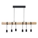 Ver imagem 2 de Luminária Pendente Versatto Pinus 06 Lamp E27 Preto - 6006/6 Pt
