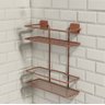 Porta Shampoo Duplo - Linha Premium Decotec Cobre - 2