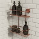 Ver imagem 1 de Porta Shampoo Duplo - Linha Premium Decotec Cobre